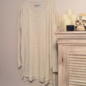 New Free People long sleeve striped tunic